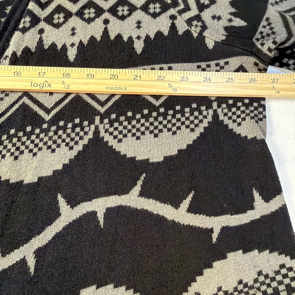 Disney Villians Open Drape Cardigan Waterfall Front‎ Knit All over pattern SZ 3X - Picture 6 of 7